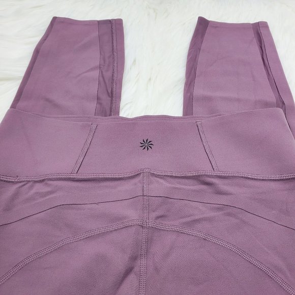 NWOT Athleta Purple Formation Mesh 7/8 Leggings - Picture 8 of 9